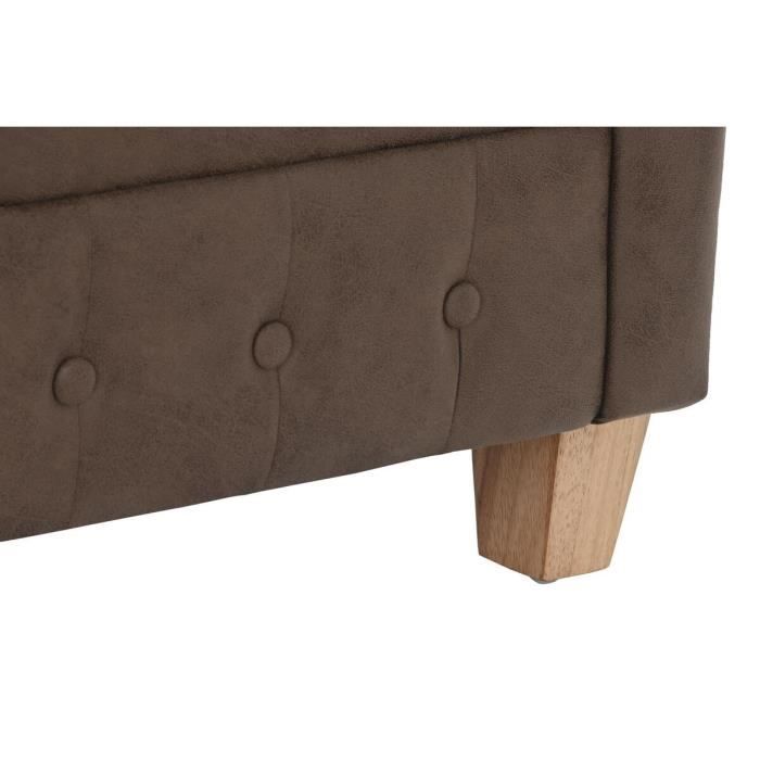 Fauteuil - Bois Brun Foncé - 80 x 80 x 70 cm - Vintage