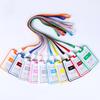 ID Name Card Sleeves 17' Lanyards Badges Pendant Kit Waterproof Non-scratch Fit for Factory Worker Office Staff Student