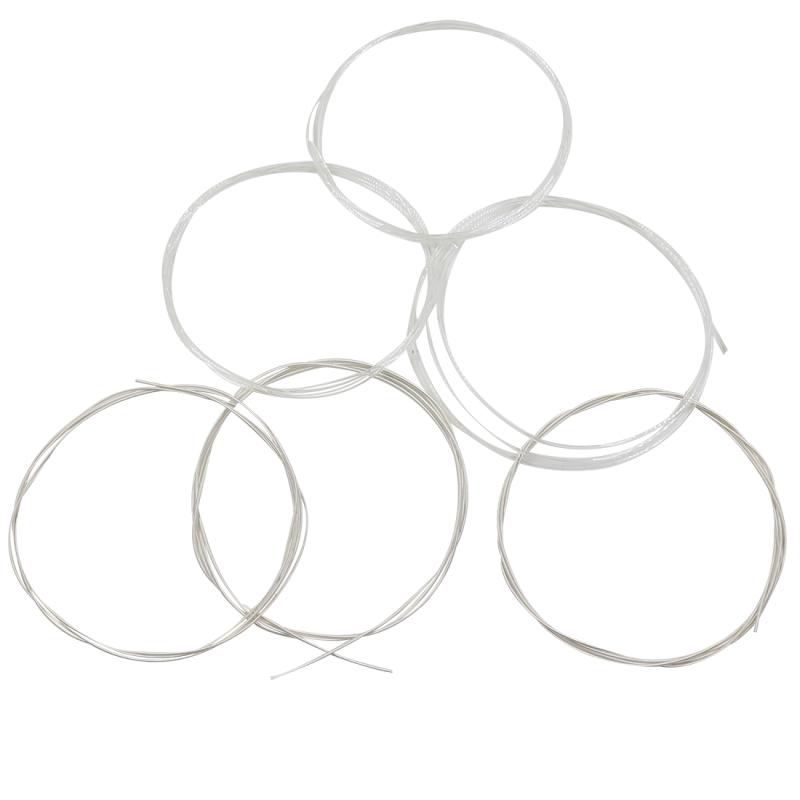 6 Pcs Guitar Strings Set Nylon Silver Plating Super Light for Classic Acoustic Guitar
