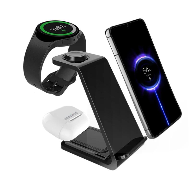 3 in 1 Wireless Charger Stand For Samsung Galaxy S23 S22 S21 Watch 6 Pro/5/4/3 Active 1 2 Buds 2 Pro Plus Fast Charging Station