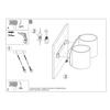 Orbis 2 black wall lamp