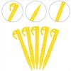 Camping Tent Pegs With Plastic Spiral Nails For Outdoor Shelter Securement