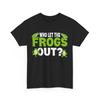 Frosch Shirt, Wer hat die Frösche rausgelassen Frosch Amphibien Liebhaber Damen Herren Lustiges Shirt