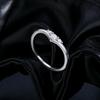 MODIAN Simple Eternity Moissanite Ring 925 Silver Sparkling Simple Thin Wedding Band Rings For Women Fine Jewelry Gift