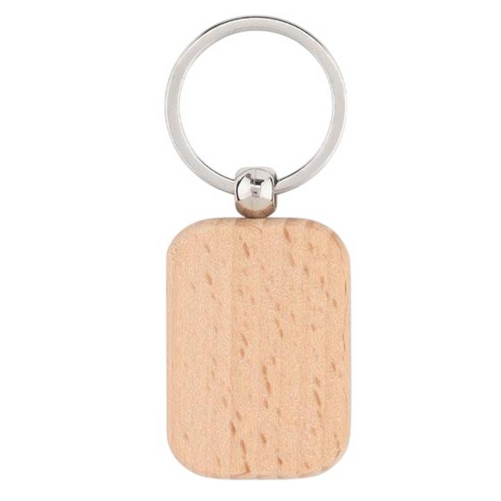 MidOcean Poty Wood Rectangular Wooden Keyring