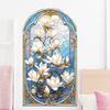 Vintage Magnolia Flower Texture Bedroom Living Room Study Wall Beautification Decoration Stickers