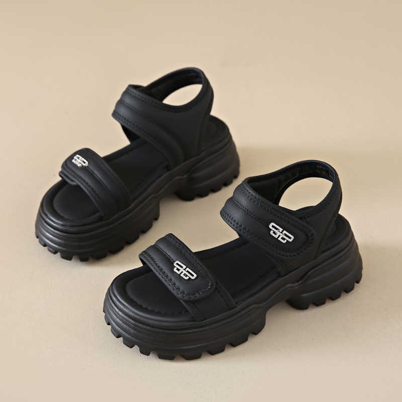 Fashion Open From The Back Round Foot Woman's Slippers For Travel Trainers Shoes Sandal Unisex Sneakers Sport First Degree Brand