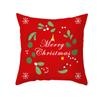 New Christmas Pillow Case Printed Peach Skin Living Room Bedroom Sofa Cushion Home Pillow Case