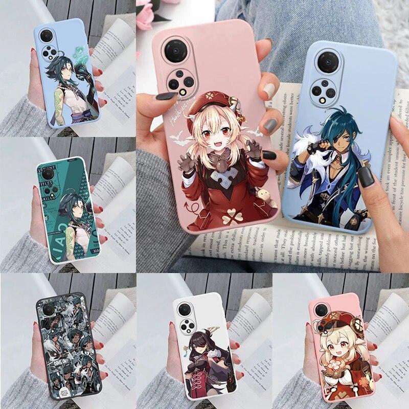 

Чехол Honor X7 HonorX7 X 7 Силиконовая задняя крышка Модный аниме Keqing Ganyu Edge Окрашенные чехлы Мягкий чехол для Honor X7 Capa Противоударные защитные сумки