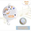 Baby Crib Mobile for Crib with Hanging Rotating Toys, Nursery Mobile with Music Box, Black and White Mobile for Baby Newborns 0-24 Months