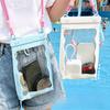 Adjustable Strap Waterproof Phone Bag Large Capacity Clear Swim Phone Cover  Boating