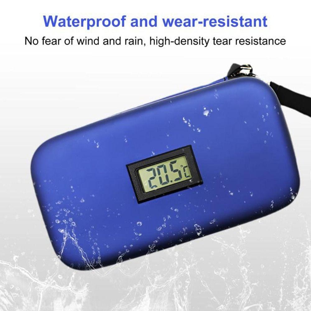 EVA Insulin Medication Storage Bag Heat Insulation Temperature Monitoring Insulin Cooler Case Real-Time Display LED Display