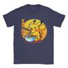 Unisex Tshirt Cute Electric Type Creature Eating Raunisex P Cotton Tees Short Sleeve T Shirt Crewneck Clothing Printing