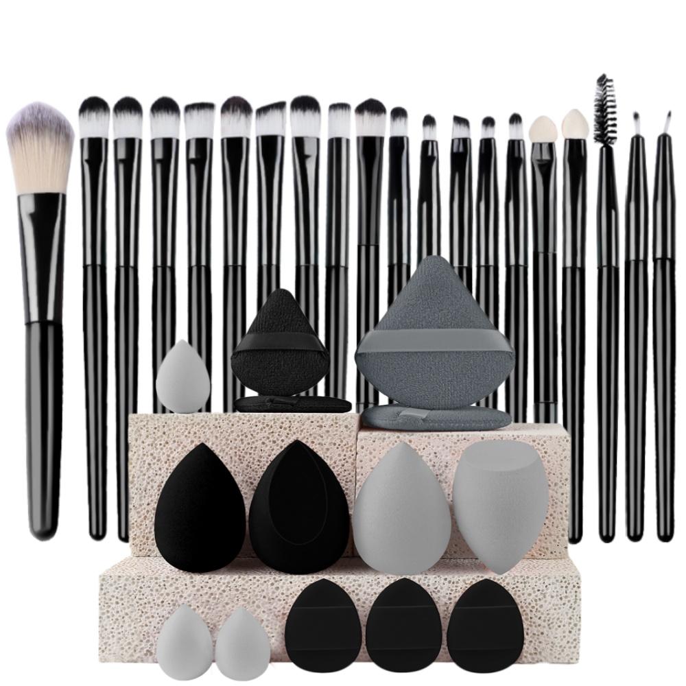 Set Pennelli Trucco Premium Sintetici Kabuki Fondotinta Correttori Cipria Fard Miscelazione Viso Occhi Set Pennelli