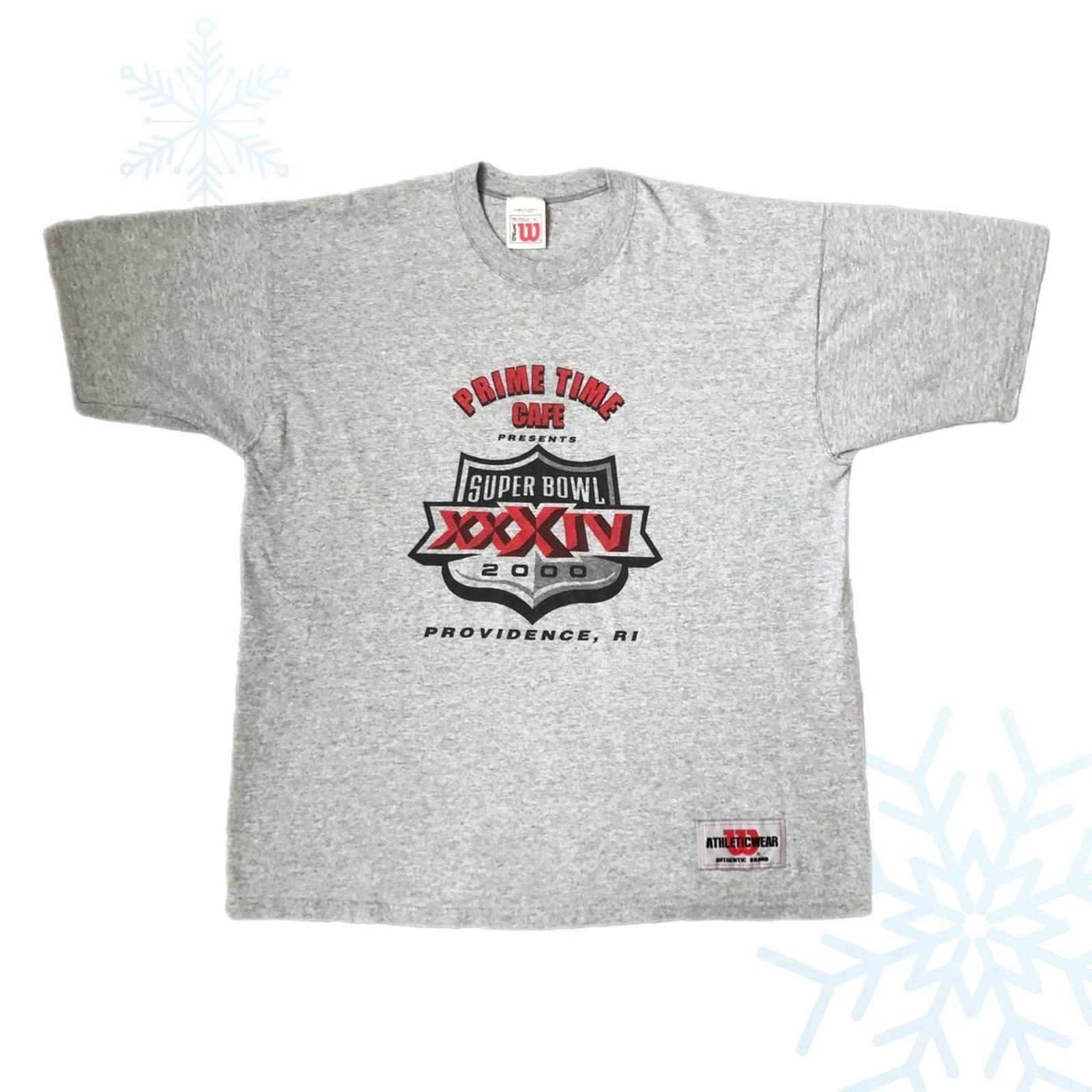 Vintage NFL Super Bowl XXXIV Providence Rhode Island Football Wilson T-Shirt XL XL