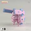 Cabico Choi-Pura Series No.008 7-Type V Series Ground Self-Defense Force 07 Tank Nacchin Railgun Pink Model Kit 50mm
