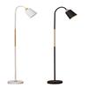 Nordic LED Floor Lamp with Remote Control - Dimmable, Modern Design for Living Room, Bedroom, or Study