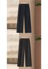 2026 Spring Fashion Elastic Waist Straight-Leg Pants - Age-Defying, Versatile Wide-Leg for Moms
