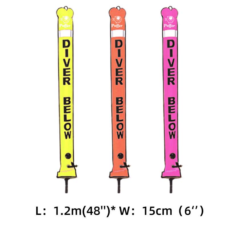 HOTDIVE Reflektierendes Nylon aufblasbares Tauch-SMB & Zubehör