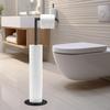 Bathroom Toilet Tissue Paper Roll Storage Standing Holder Farmhouse Kitchen