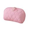 7l Large Capacity Quilted Heart Shape Partition Toiletry Bag Portable Butterfly Embroidery Travel Makeup Bag Multi Grid Storage