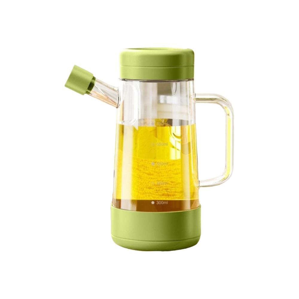 700 ML Glass Oil Bottle Large Capacity Leak-proof Olive Oil Dispenser Heat-resistant with Handle Gravity Oil Bottle Restaurant