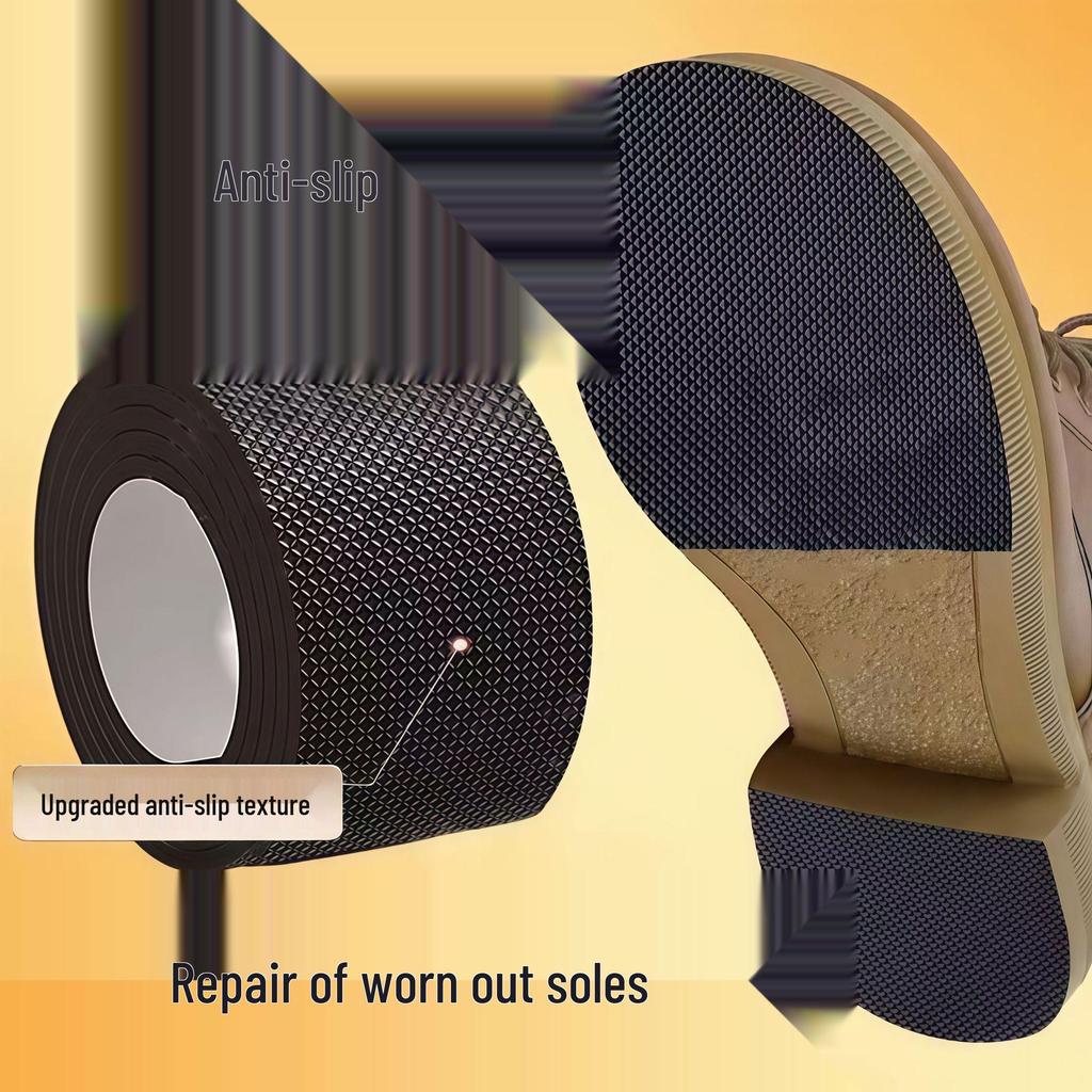 Thick Non-Slip Wear-Resistant Heel Protection Stickers - Silent, Sound-Absorbing Anti-Noise Tape for Chunky Heels