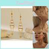 Glamorous 2023 Gold Plated Triangle Crystal Heart Tassel Earrings For Women