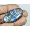 22X42X06MM Natural Purple Labradorite Spectrolite Oval Loose Gemstone 59Cts. D-406