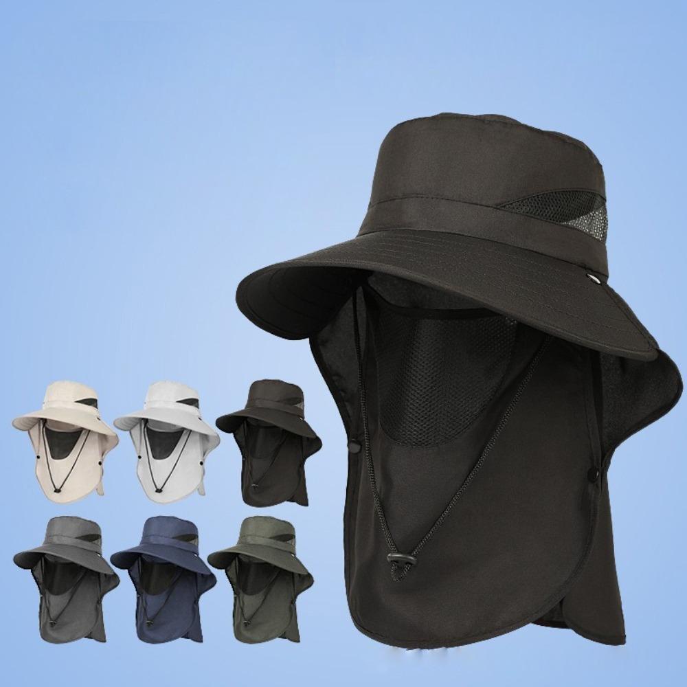 

Detachable Beach Cap Breathable Fisherman Hat New Bucket Hat Women 5