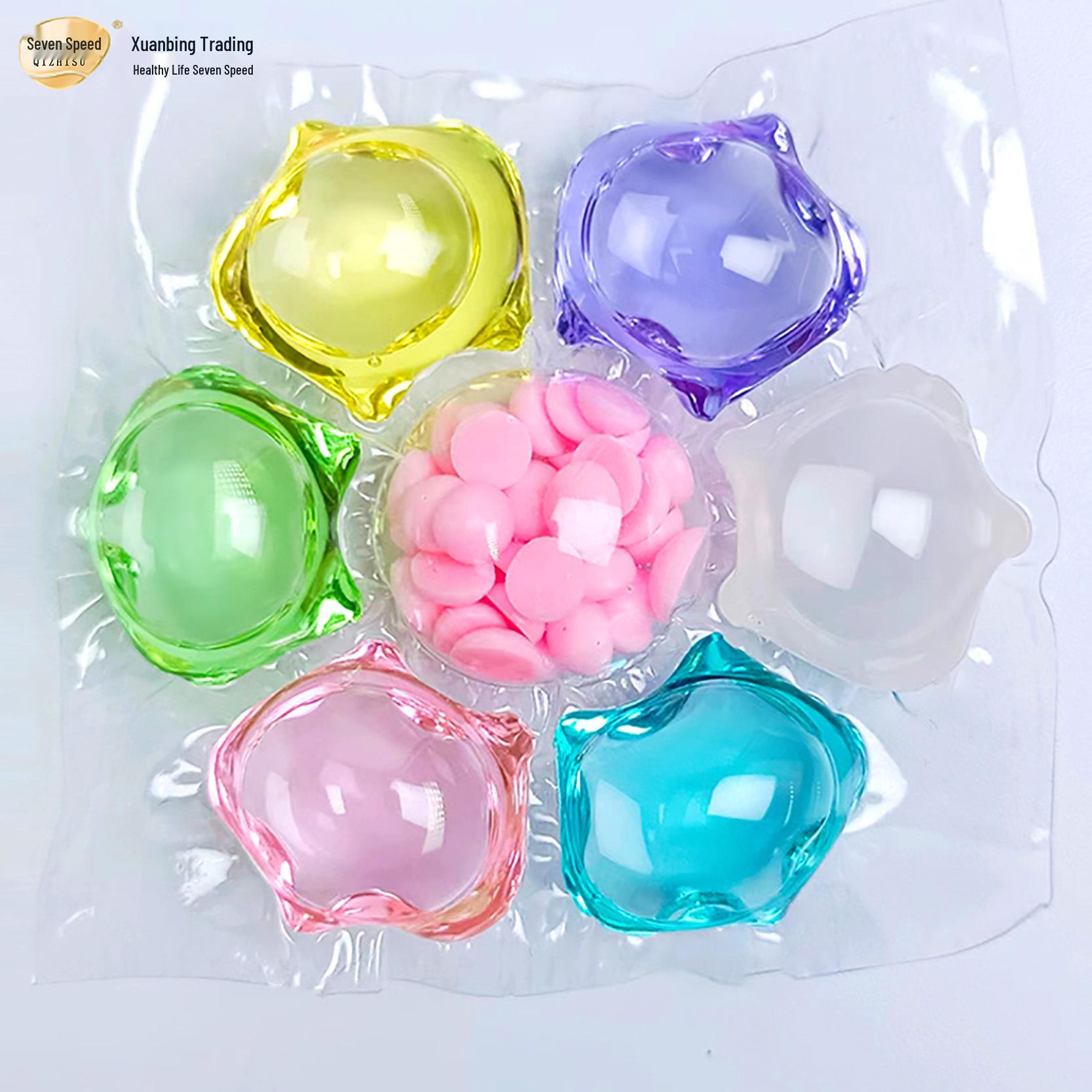 

Капсулы для стирки 7-в-1 с длительным ароматом, удалением пятен и защитой от бактерий