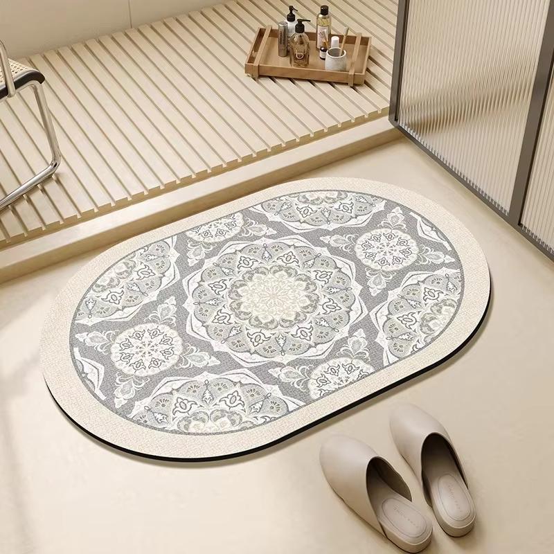 

Диатомовая земля коврик для ванной простой стиль домашний коврик для ванной абсорбирующий коврик для ног ковер быстросохнущий грязеотталкивающий 40X60CM(1.3X2FT