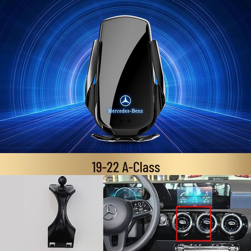 Bezdrátový držák telefonu s rychlým nabíjením Mercedes-Benz pro třídu C/třídu R/třídu S/třídu E/GLK/třídu B