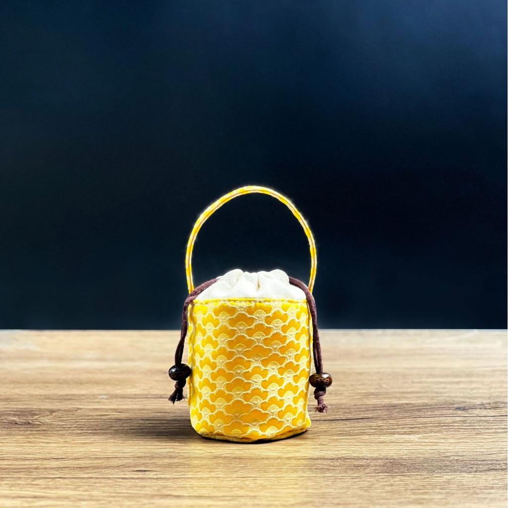 Teacup Storage Bag Outdoor Portable Tea Set Single Cup Accompanying Bag Protective Bag Fabric Packaging Gift Box