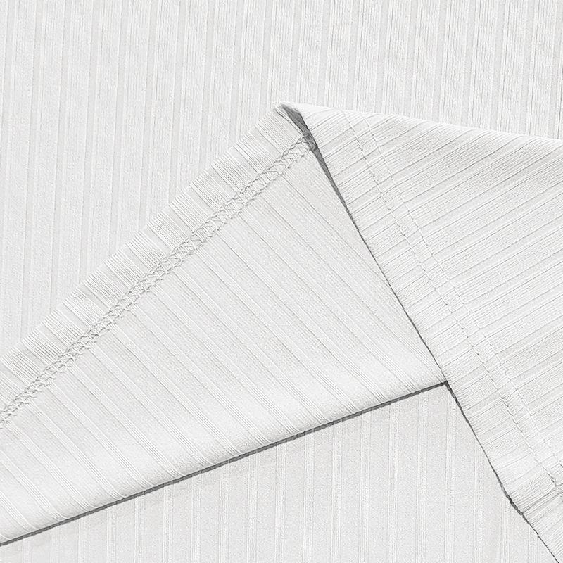 Men's Textured Ribbed Quick-Dry Short Sleeve Henley Shirt.