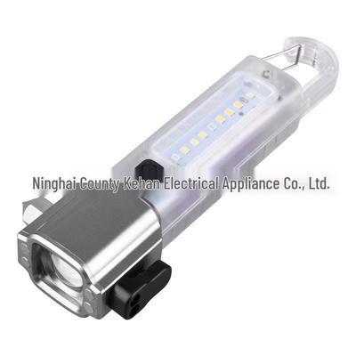 Marteau de sécurité pour voiture multifonctionnel et lampe de poche: Batterie de secours d'urgence, Brise-vitre, Lampe de travail et Outil d'auto-sauvetage incendie