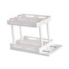 Spice Rack Rotating Cabinet Shelf white Double 15cm
