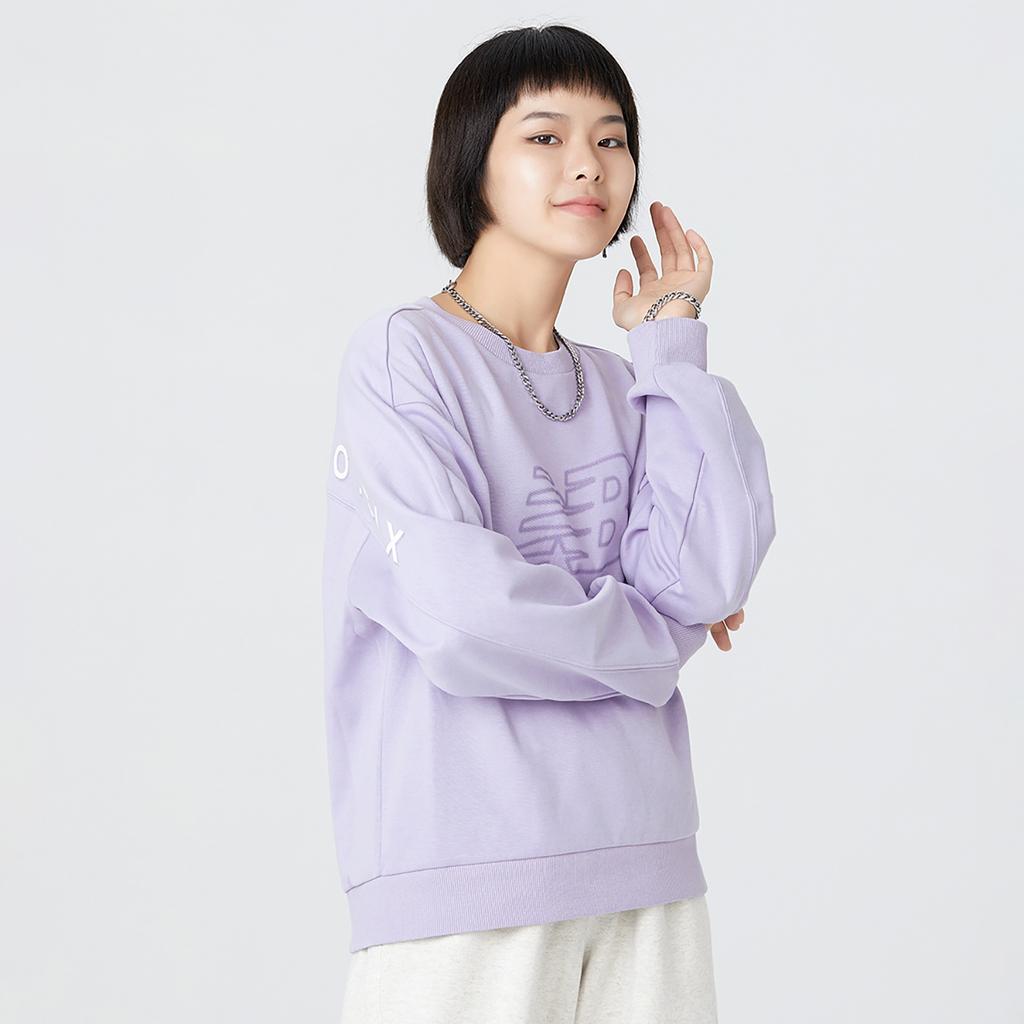 (WMNS) New Balance Logo Sweatshirt Asia Sizing 'Purple' Women's 5CC39752-DV