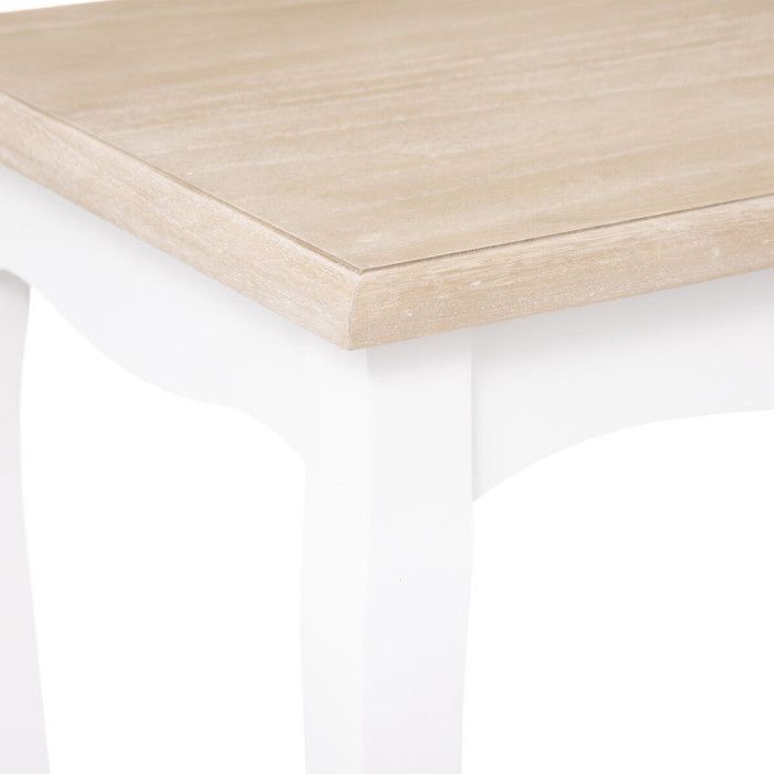 Lot de 2 tables Gigognes "Chrysta" Atmosphera - Blanc