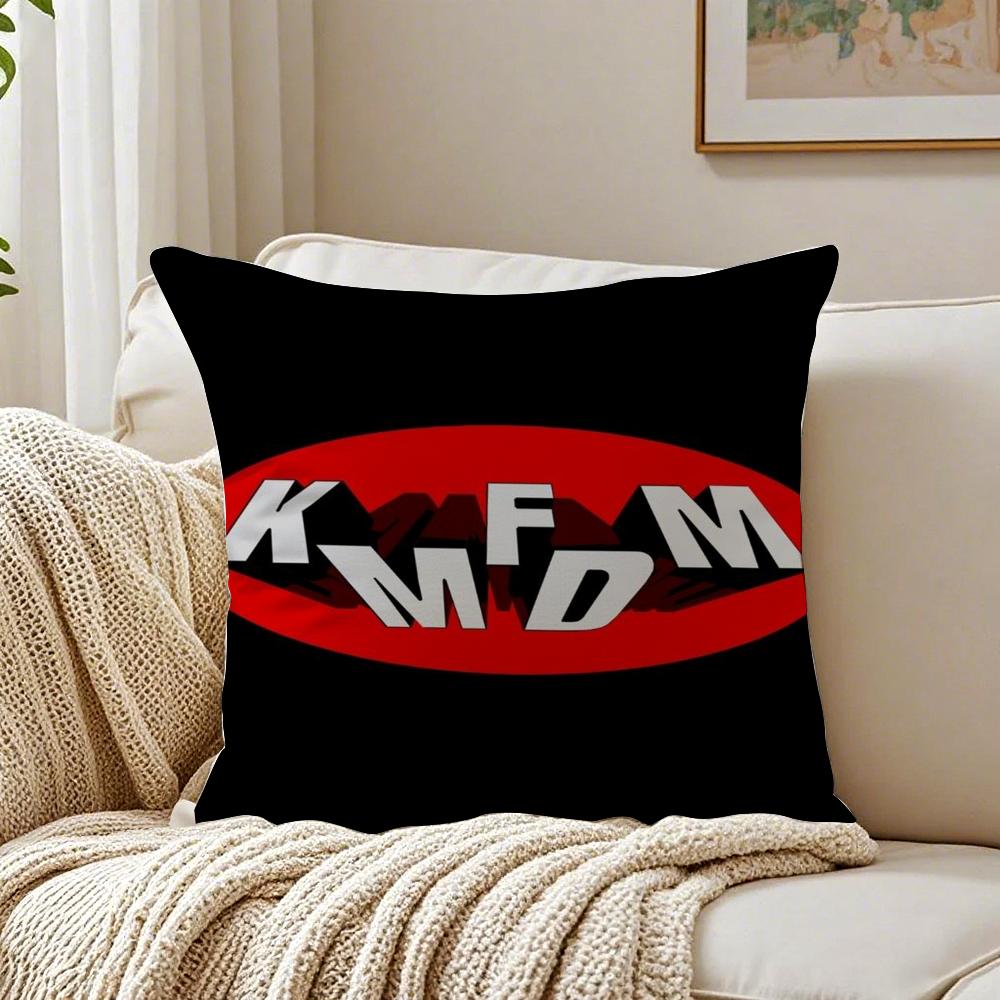 German Industrial Rock Band KKMFDM Cushion Cover Pillowcase Antidustmite Living Room Sofa Decor Cushion Room
