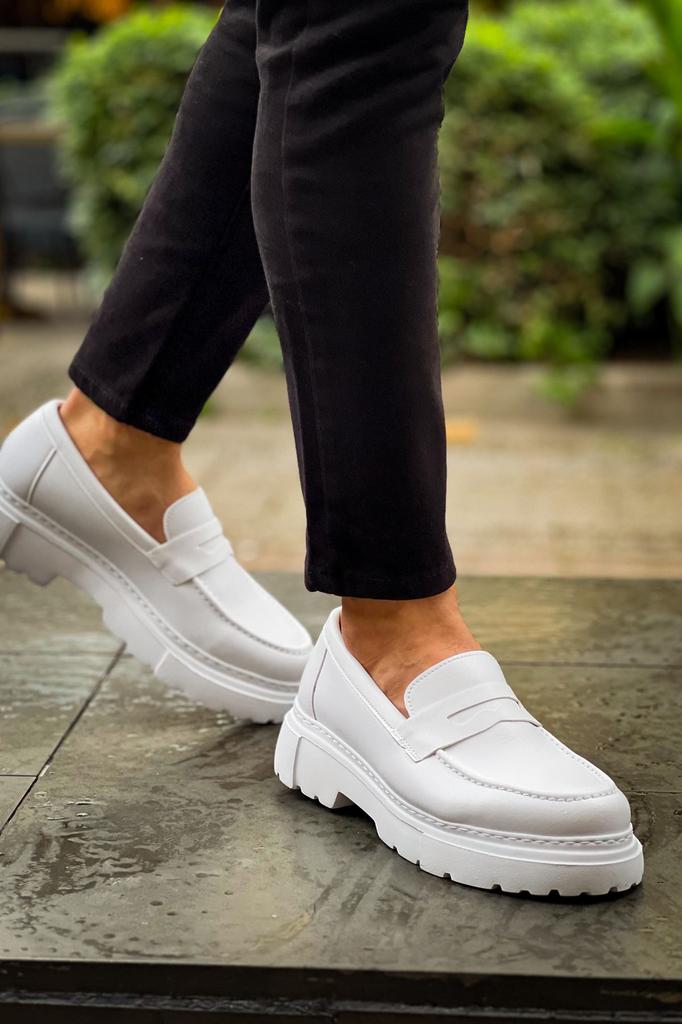Chekich H New Collection CH2417 Men Shoe White Black Brown Tan