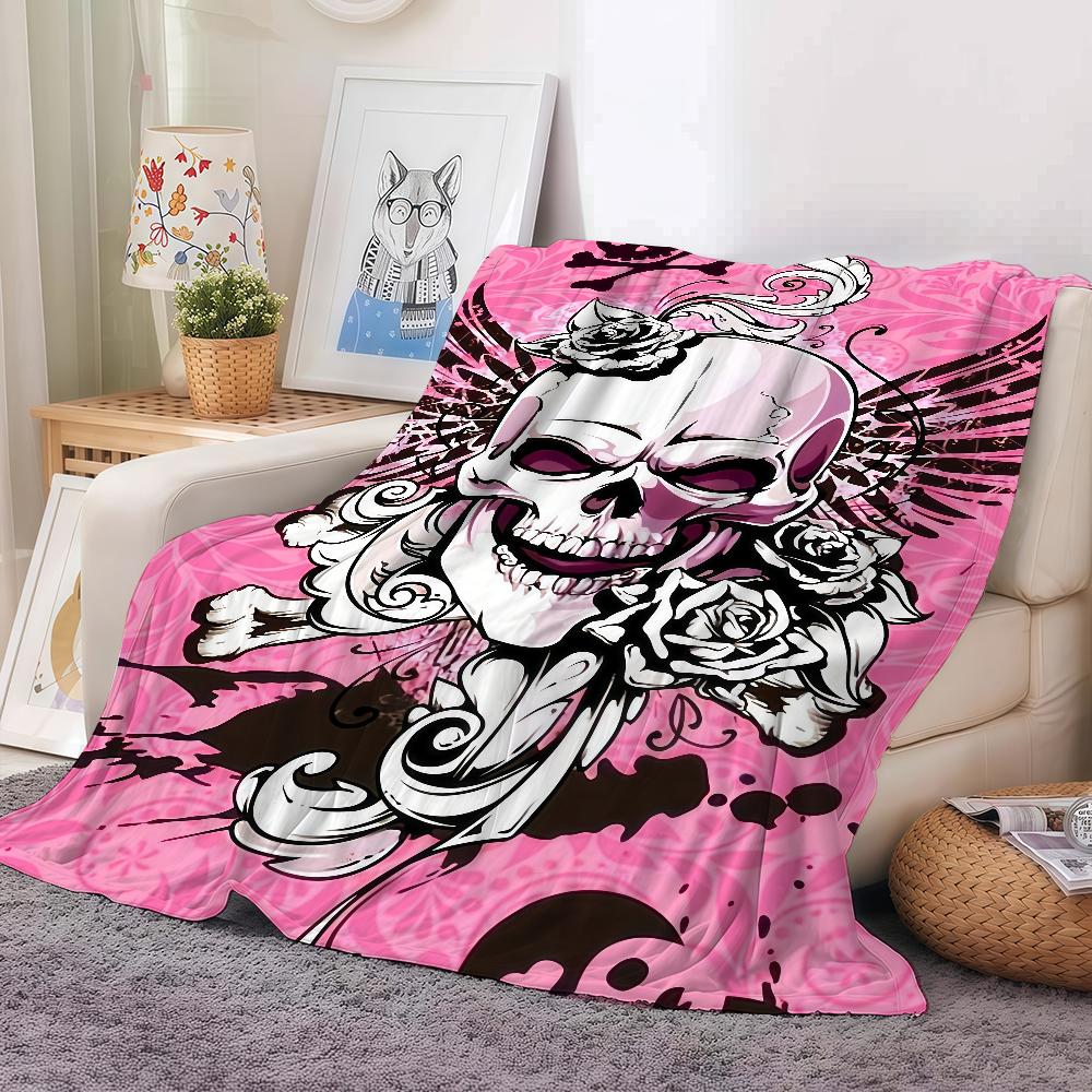 

Fashion Brand E-Ed H-Hardy Blanket Warm And Soft Suitable For Bedroom Living Room Sofa Bed Office Travel Camping 40x50in