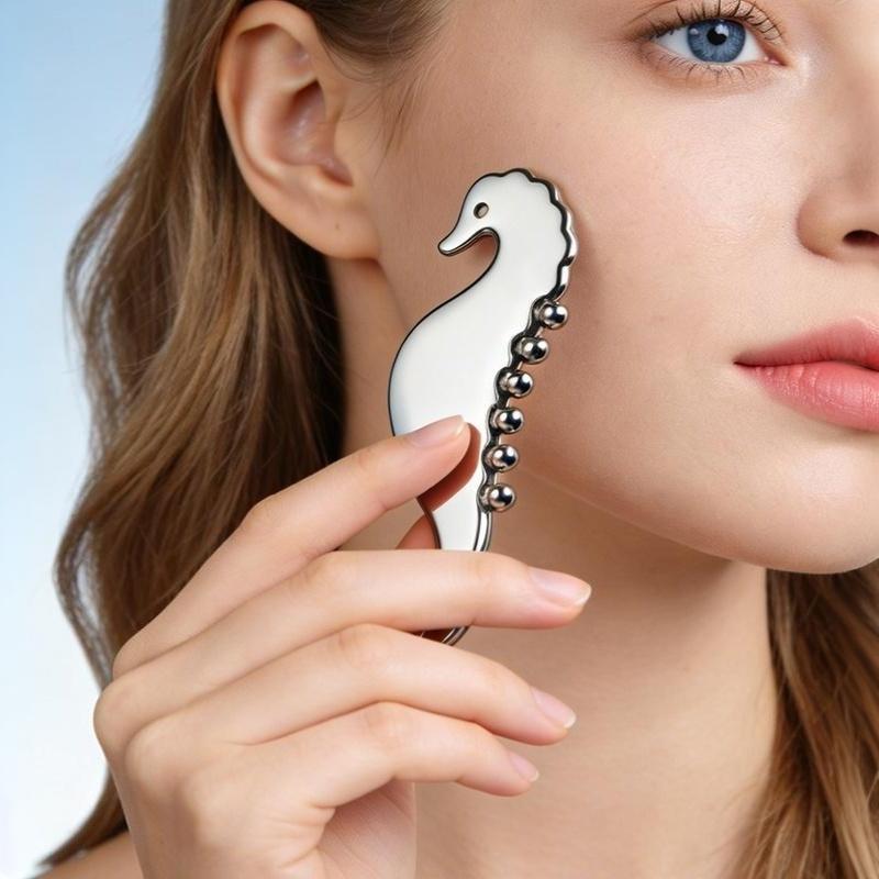 Manual Head Massager Scalp Comb Protable Stainless Steel Gua Sha Face Tool Trigger Point Massager For Foot Hand Back