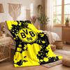 Borussia Dortmund Print Flannel Blanket Soft Warm Sofa Bed Throw Blanket For Home Office Bedroom
