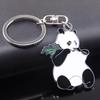 Fashion Lovely Panda Metal Keyring Keychain Car Key Holder Bag Pendant Gift