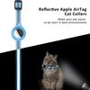 Anti-Lost Cat Collar for Airtag Tracker Protective Case with Bell No GPS Reflective Cats Necklace Kitten Accesories Pet Products