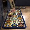 Carpet for Kitchen Floor Mat Waterproof PVC Leather Rug Oil-proof Non-slip Carpets Checkered Rugs American Style Home Decor Mats