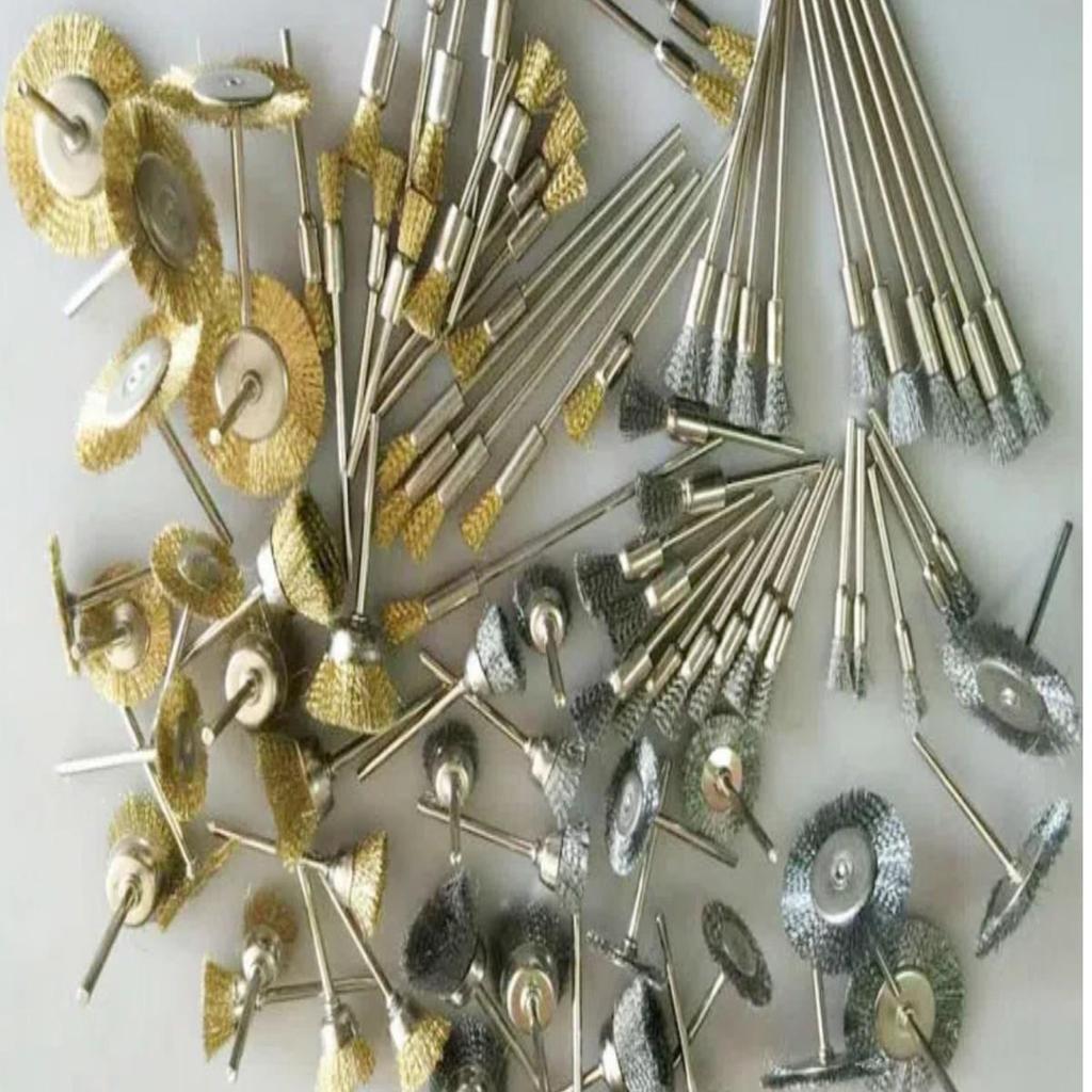 Electric Polishing & Rust Removal Brush: Steel & Copper Wire Grinder Head