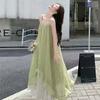 French sweet 2026 floral summer splicing new seaside suspender holiday temperament irregular dress skirt