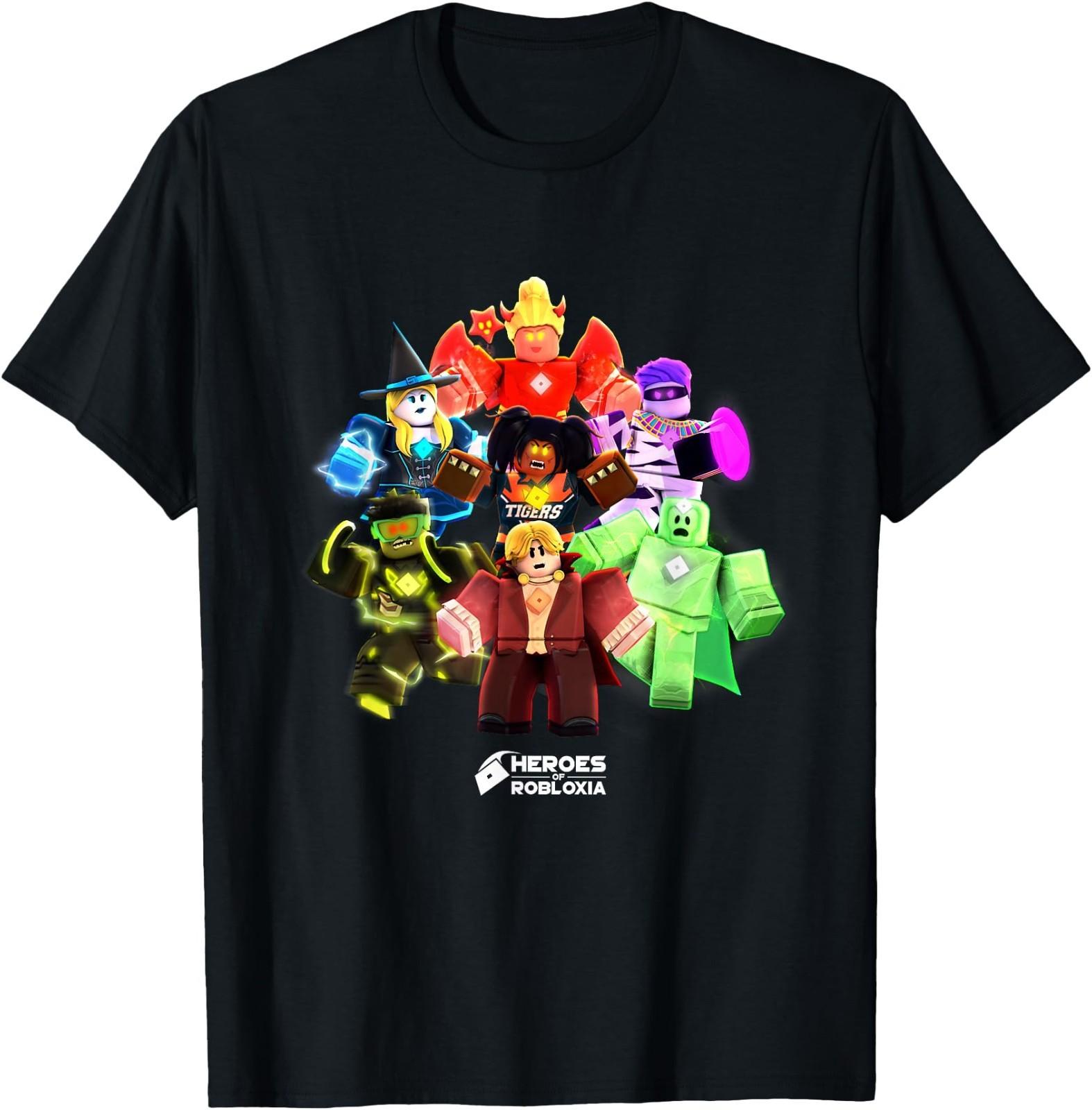 Roblox Halloween Heroes Black T-Shirt XXXXL